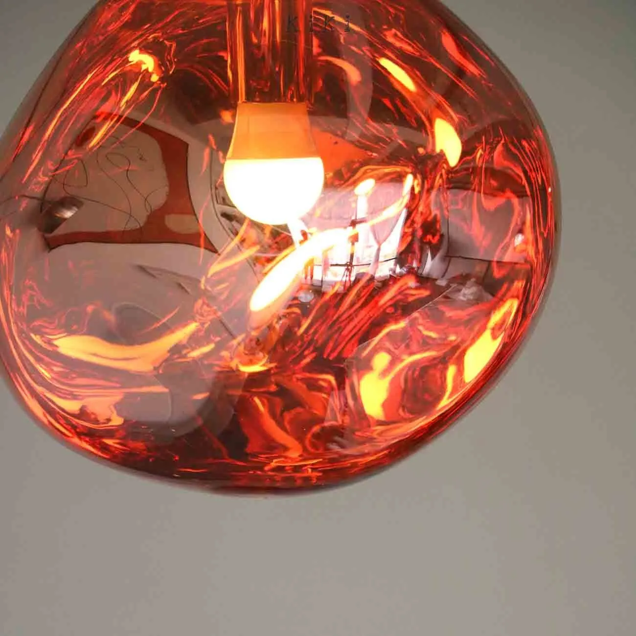 Glass Melt Pendant Light - Artistic Molten Pendant Light For Living Room And Dining Room