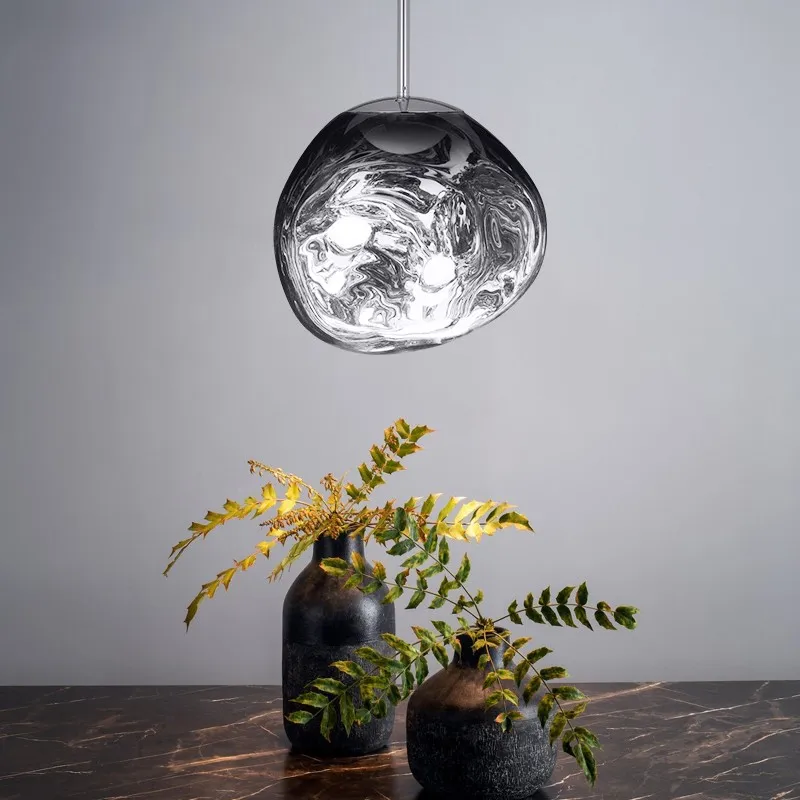 Modern Melt Pendant Light - Fluid Shape Acrylic Pendant Light for Kitchen