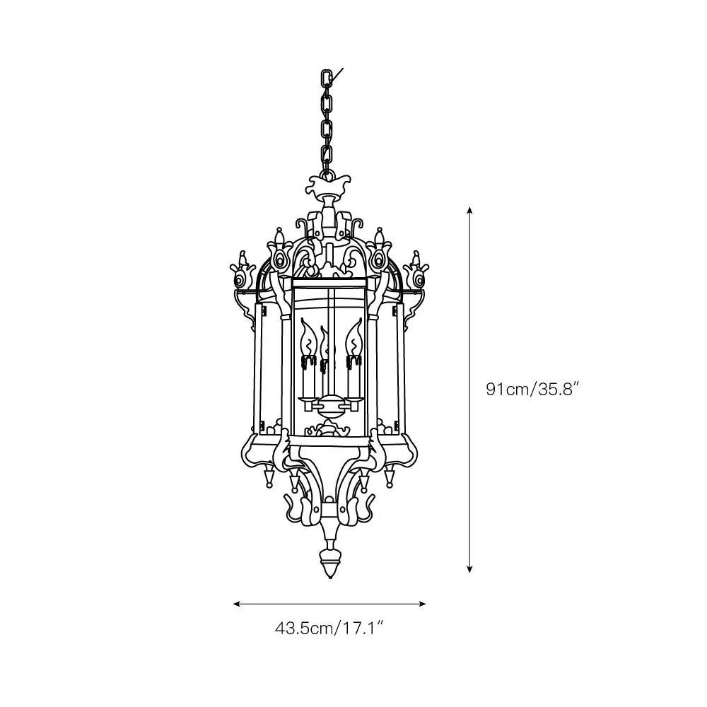 Metropolitan Lantern Chandelier D483