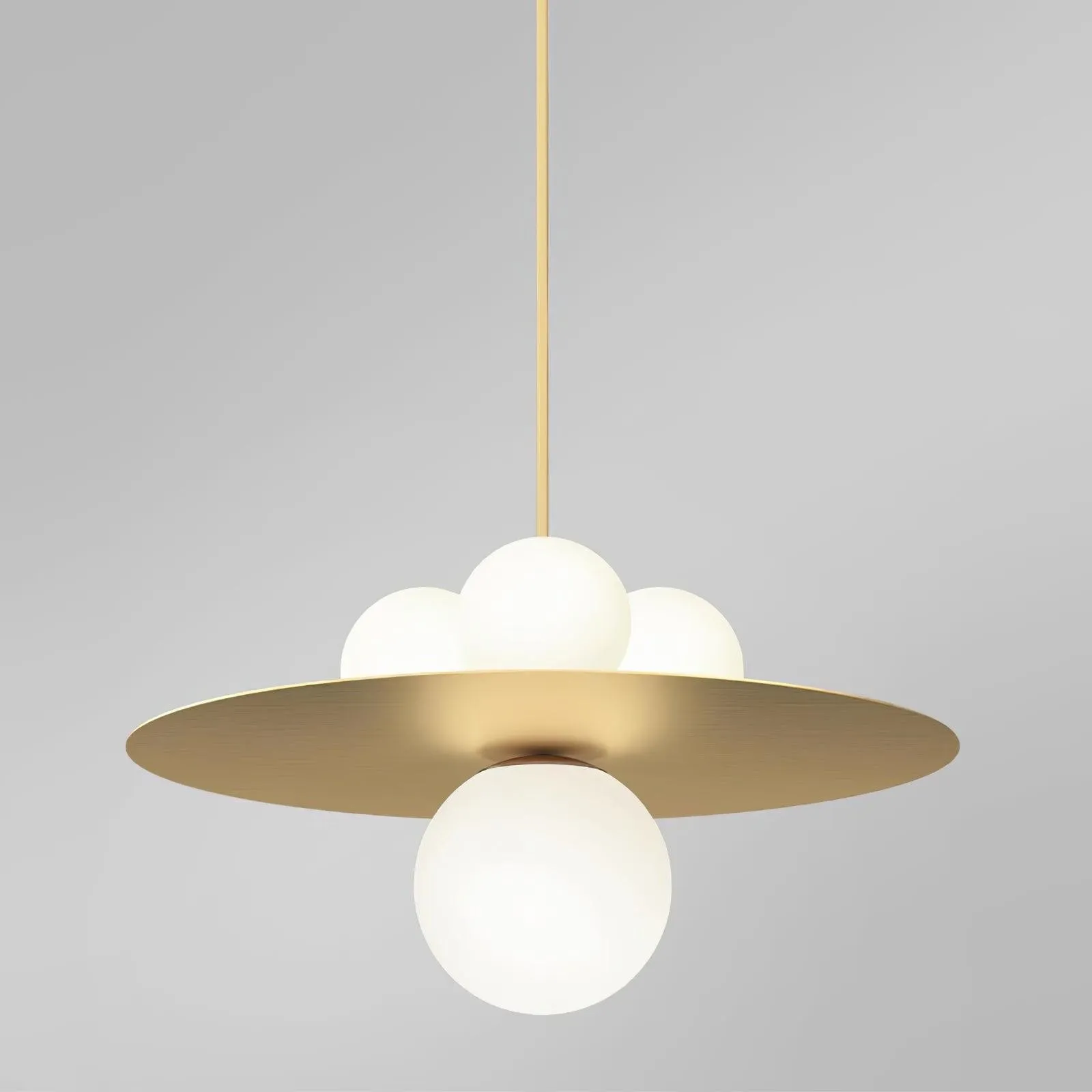 Metal Disc With Ball Pendant Light KL217