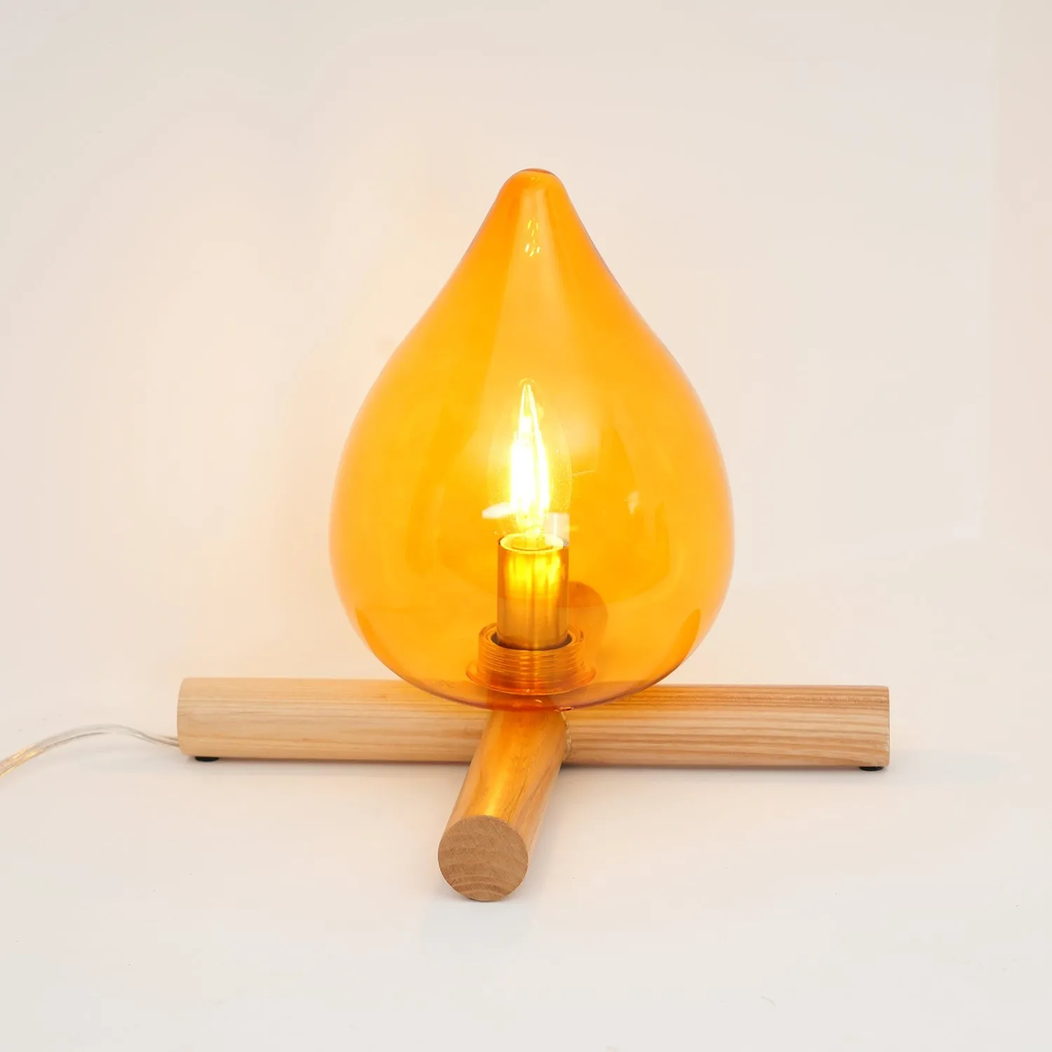 Funny Fire Shape Small Flame Table Lamp KL370