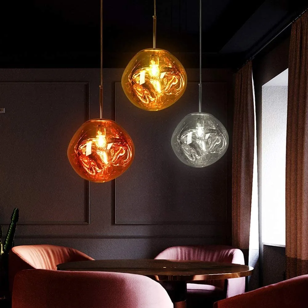 Modern Melt Pendant Light - Fluid Shape Acrylic Pendant Light for Kitchen