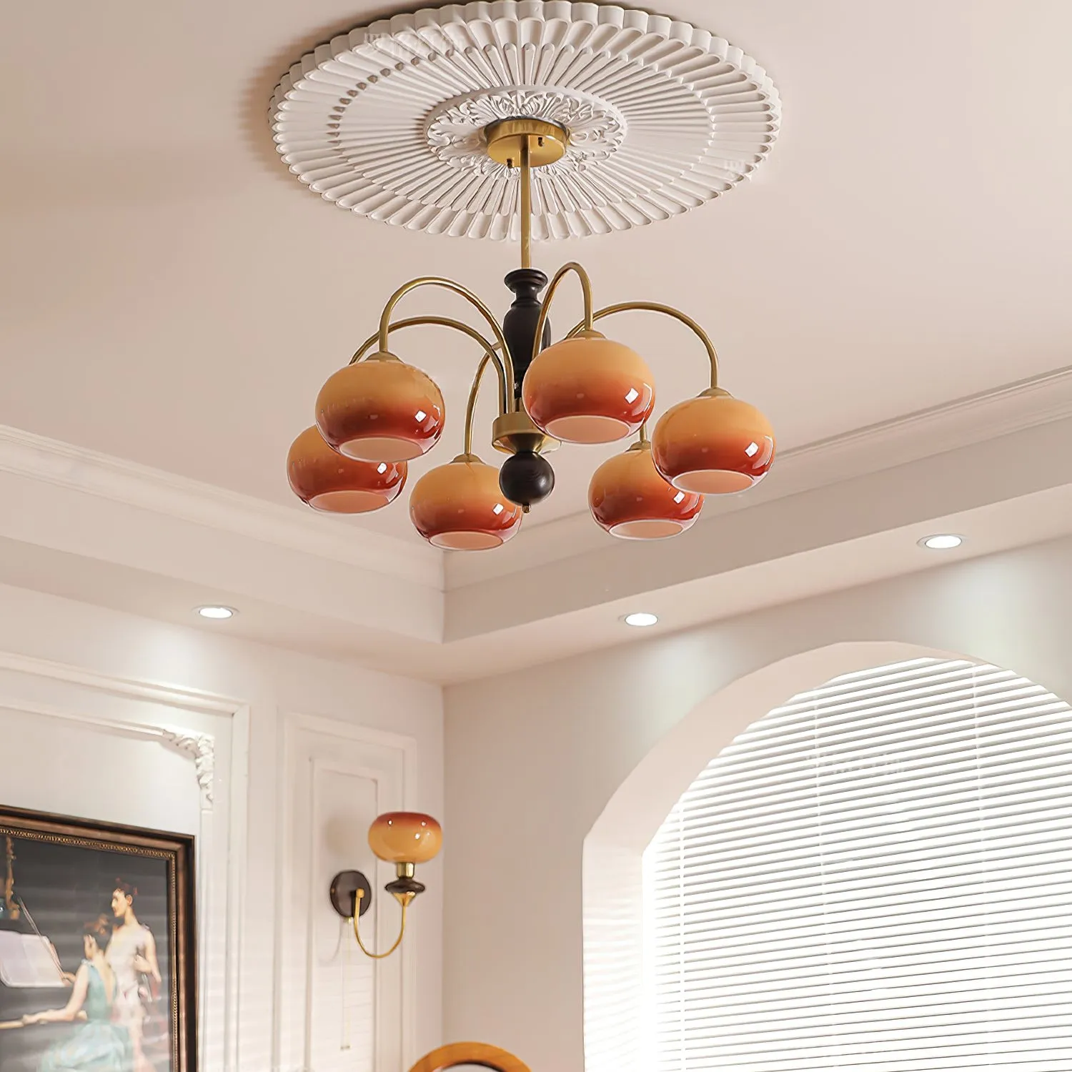 Retro Bauhaus Arch Chandelier KL218