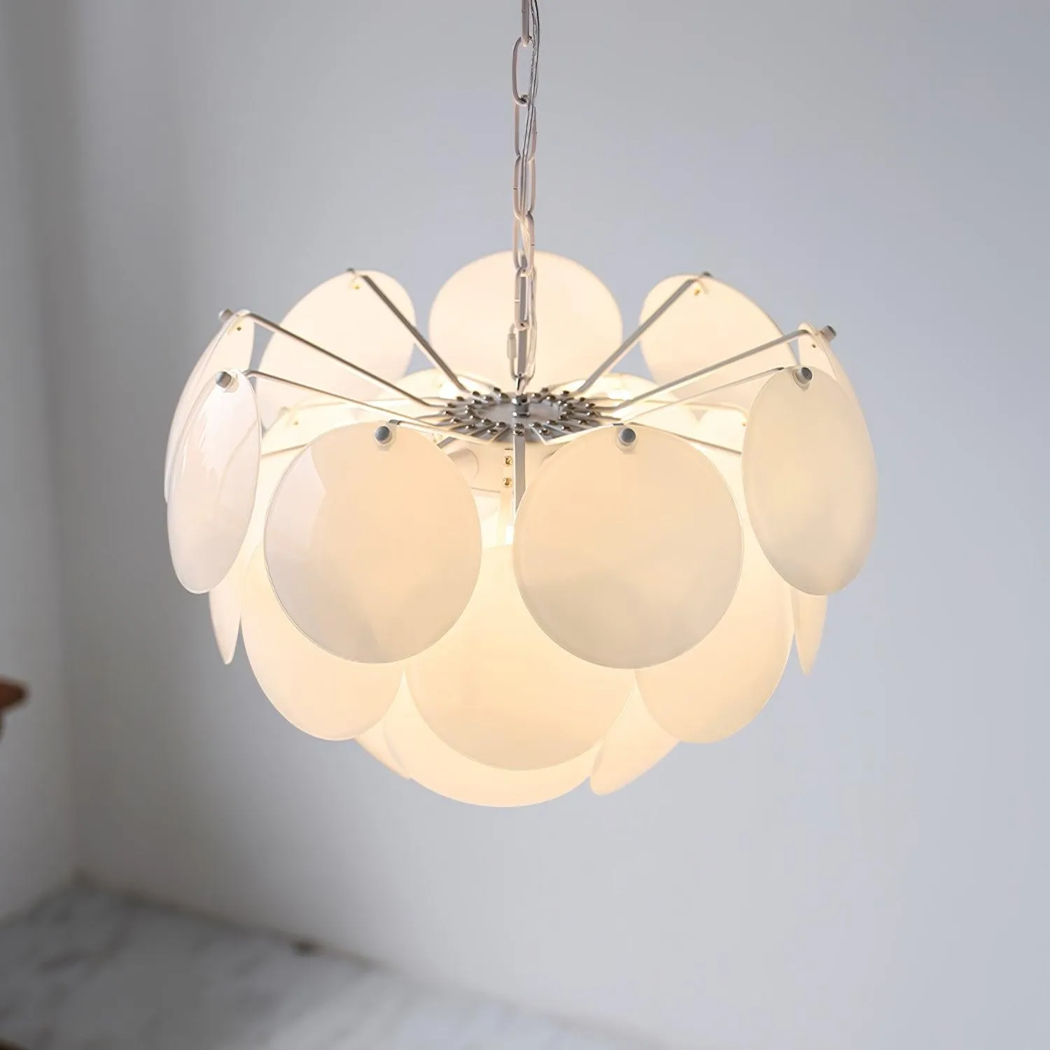 Luxury Fashion Luminous Petal Glass Chandelier KL472