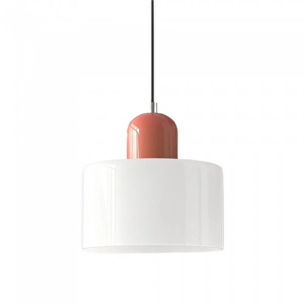 Morandi Cylinder Stained Glass Pendant Light KL17