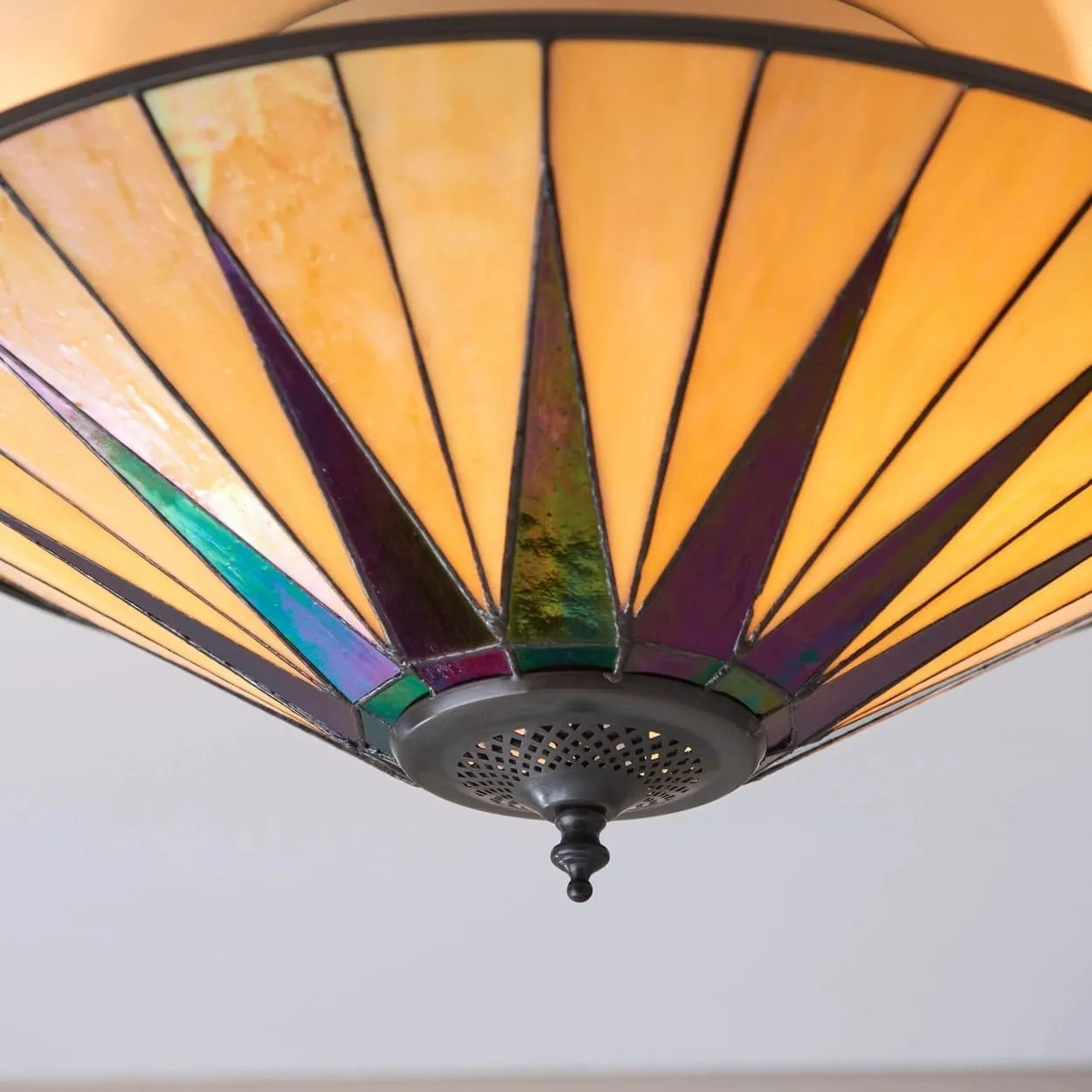 TF Dark Star Design Stained Glass Ceiling Light - Versatile Lighting for Living Room KL1989