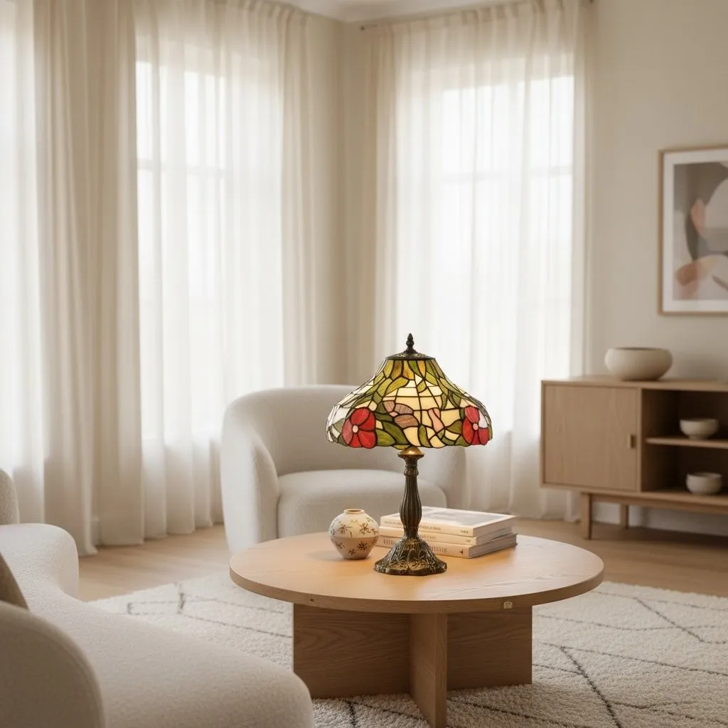 TF Harken Decorative Jewel Table Lamp - Stunning Glass Design Perfect for Bedroom or Living Room KL1898