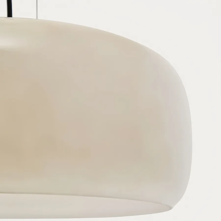 Lunorae Rounded Glass Pendant Light - Modern Sculptural Light for Living Room KL2254