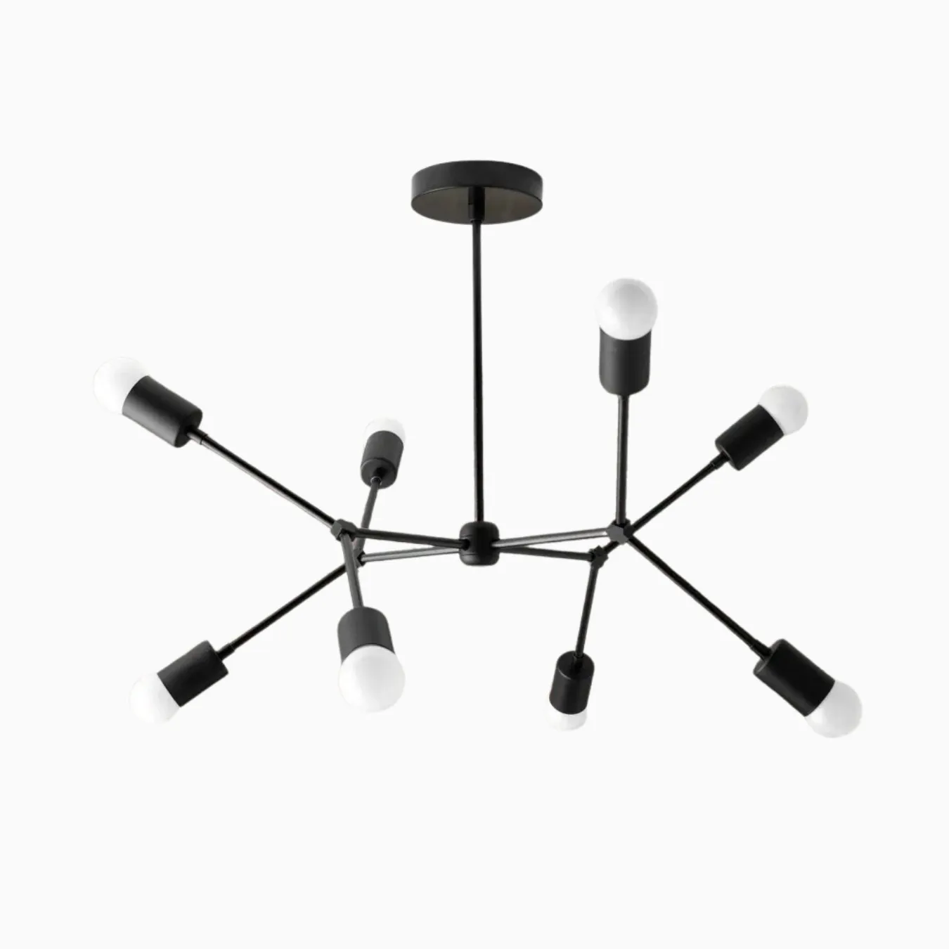 Mobilux Line Modern Geometric Chandelier - Brass Ceiling Light Fixture KL1410