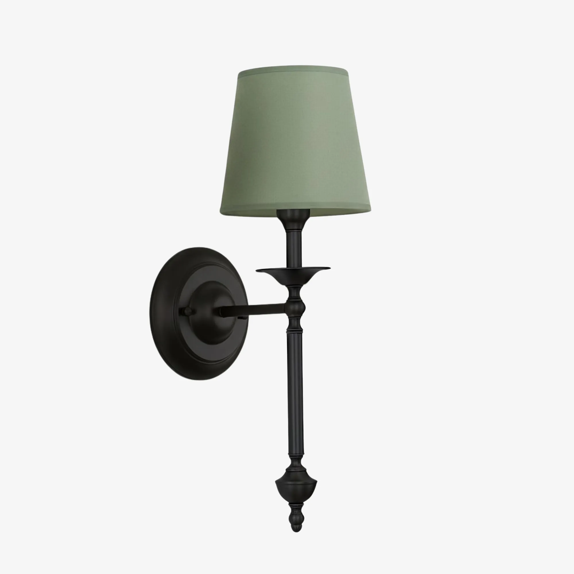 Arcuma Elegant Wall Light - Copper or Black Finishes Sconce with Fabric Shade for Interior KL2337