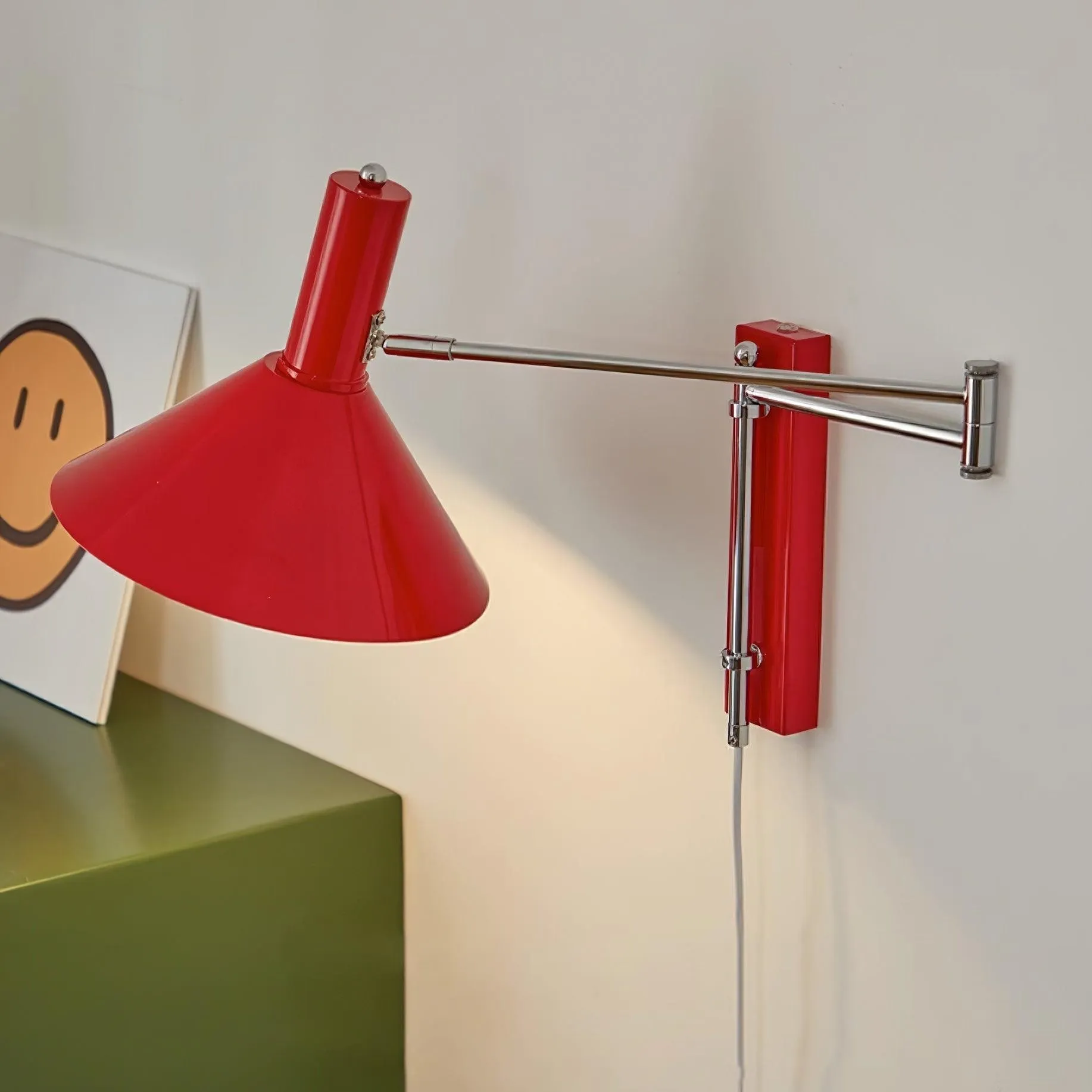 Classic Modern Swing Arm Adjustable Bedside Reading Wall Lamp KL565