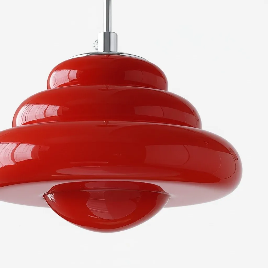 Bomiello Colorful Layered Glass Pendant Light - Modern Pendant Light for Dining and Living Spaces KL2147
