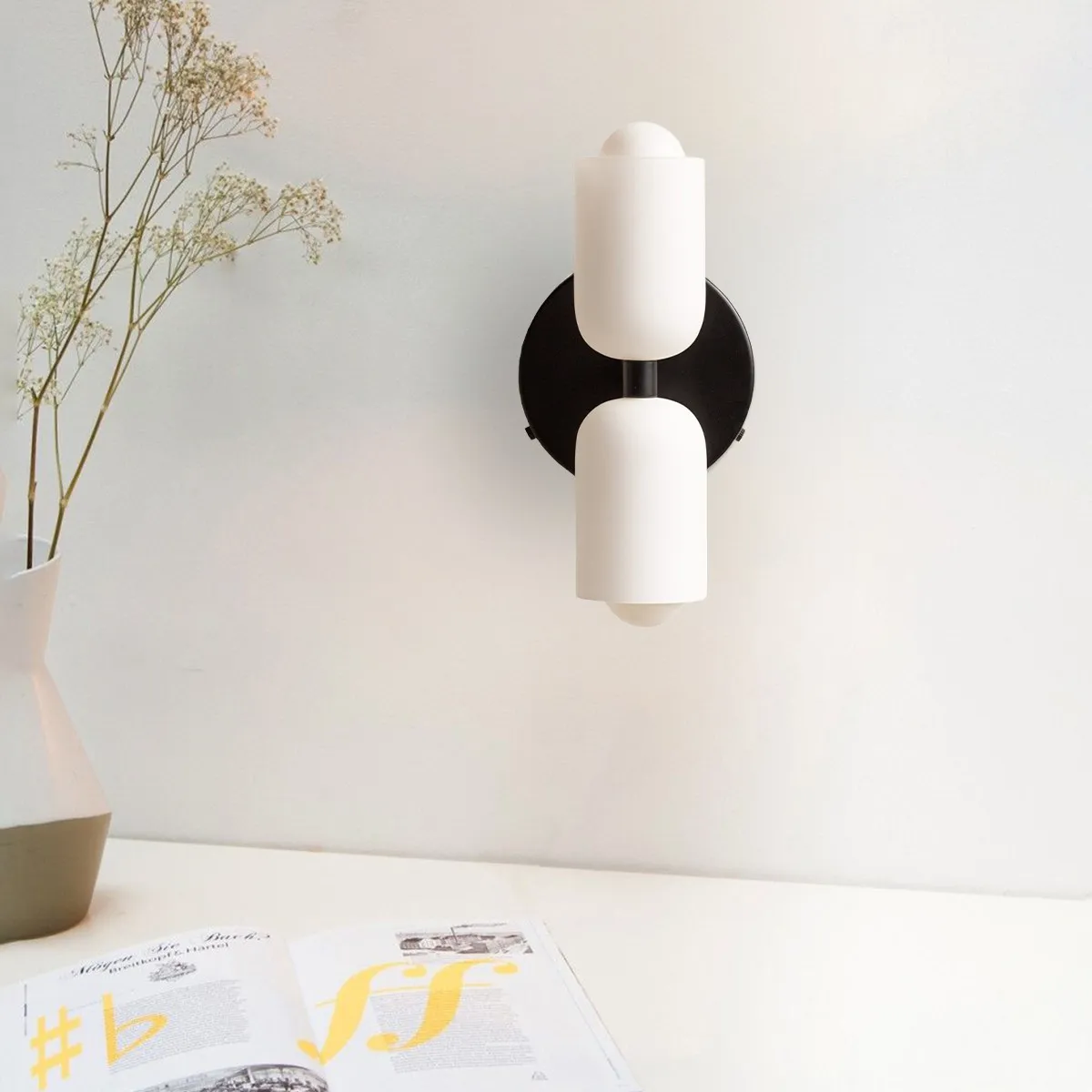 Glass Up Down Wall Sconce
