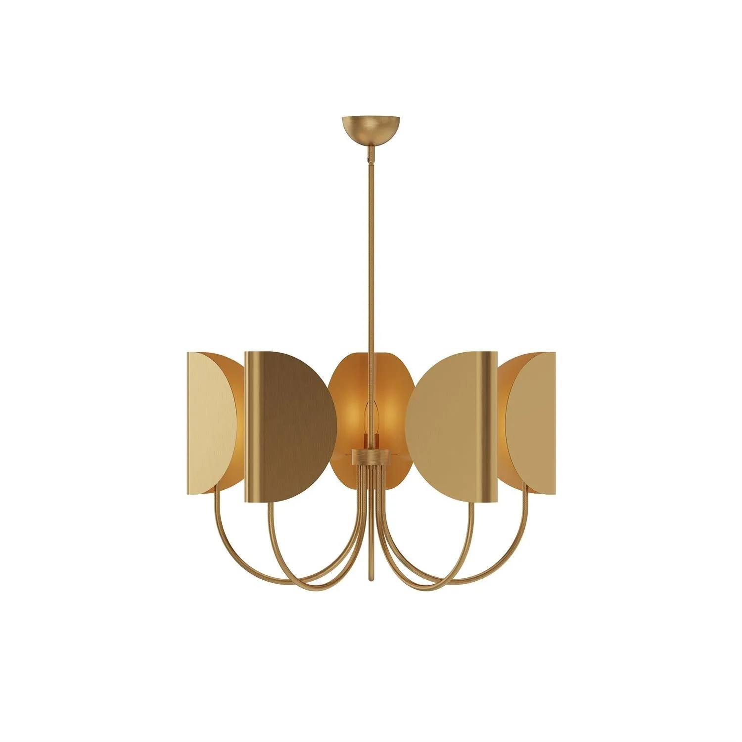 Leaf Brass Chandelier D548