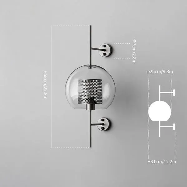 Chiswick Glass Wall Light