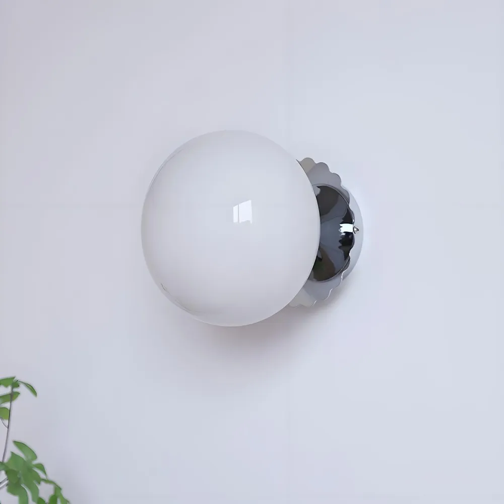 Marshmallow Glass Ball Wall Sconce KL149