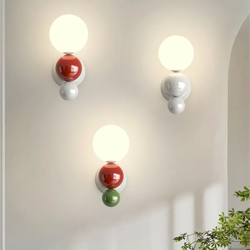 Cream Style Globe Bubble Wall Sconce KL109