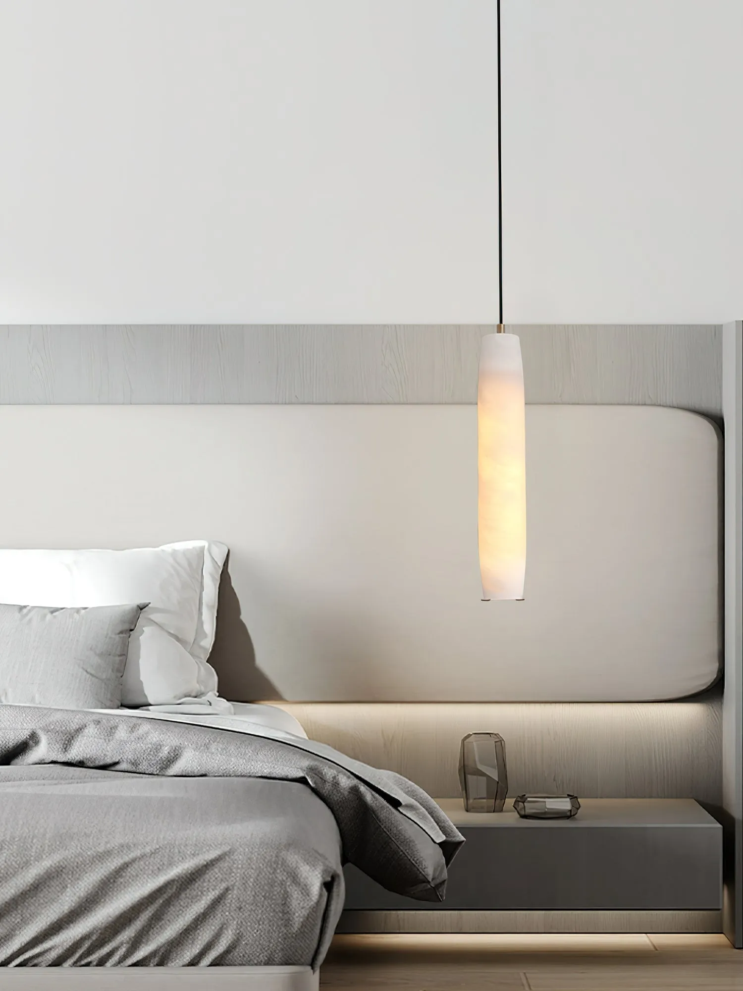 Alabaster Flute Pendant Light D436