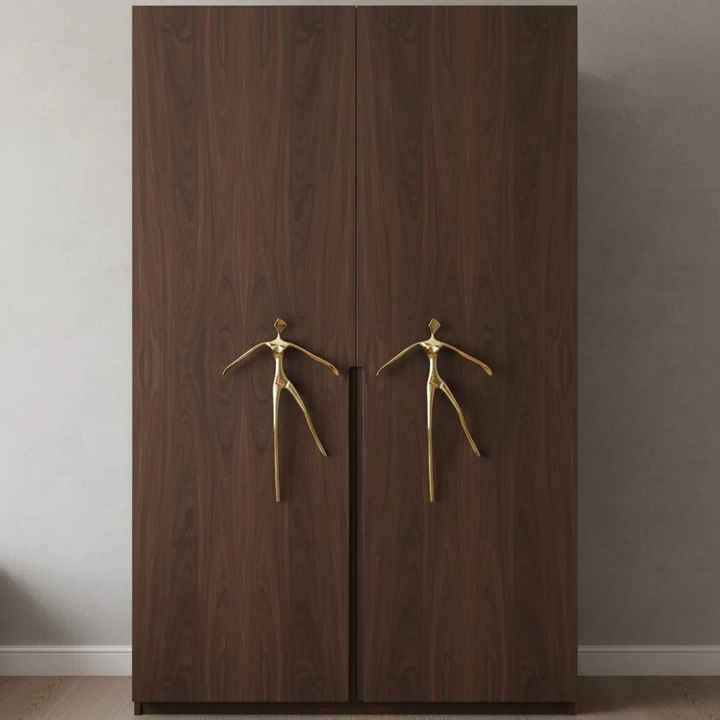 Verlitho Artistic Sculptural Lines Drawer Handle - Nordic Contemporary Design Interior Decor KL2350