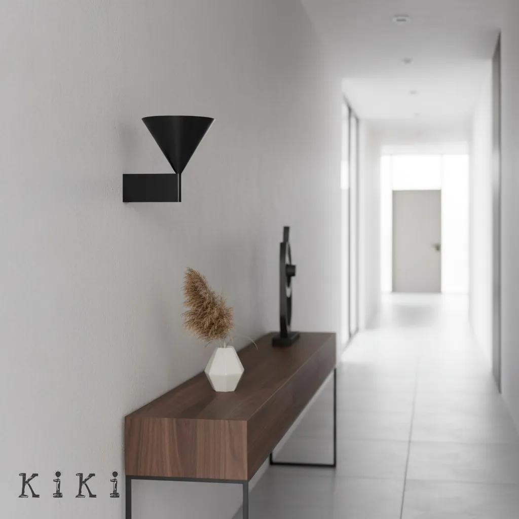 Minimalist Metal Conical Wall Lamp - Modern Cone Sconce for Interior Spaces KL2327