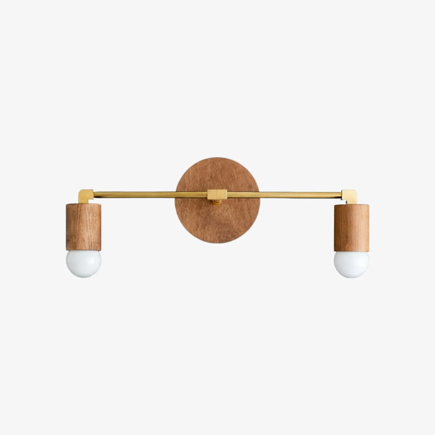 Mobilux Line Wood and Vanity Light - Bohemian Bathroom Lighting Fixture KL1469