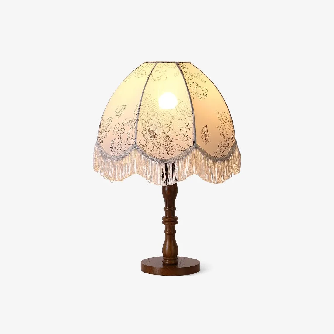 Luxury Printed Tassel Table Lamp KL593
