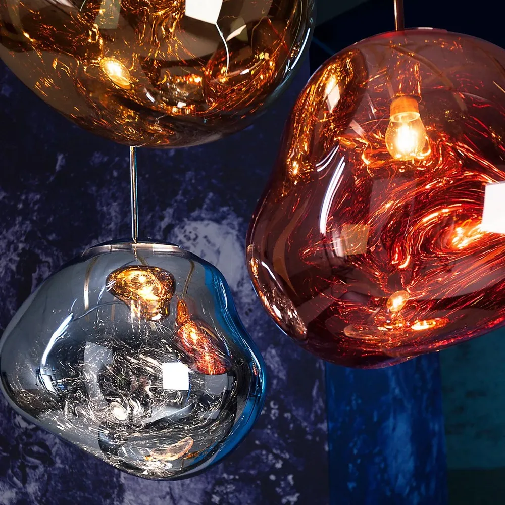 Modern Melt Pendant Light - Fluid Shape Acrylic Pendant Light for Kitchen