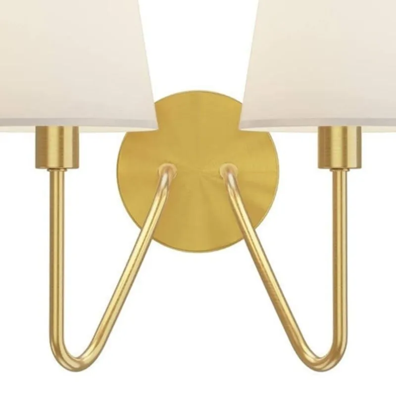 Arcuma Vintage Fabric Shade Wall Lamp for Bedroom and Living Room KL2061