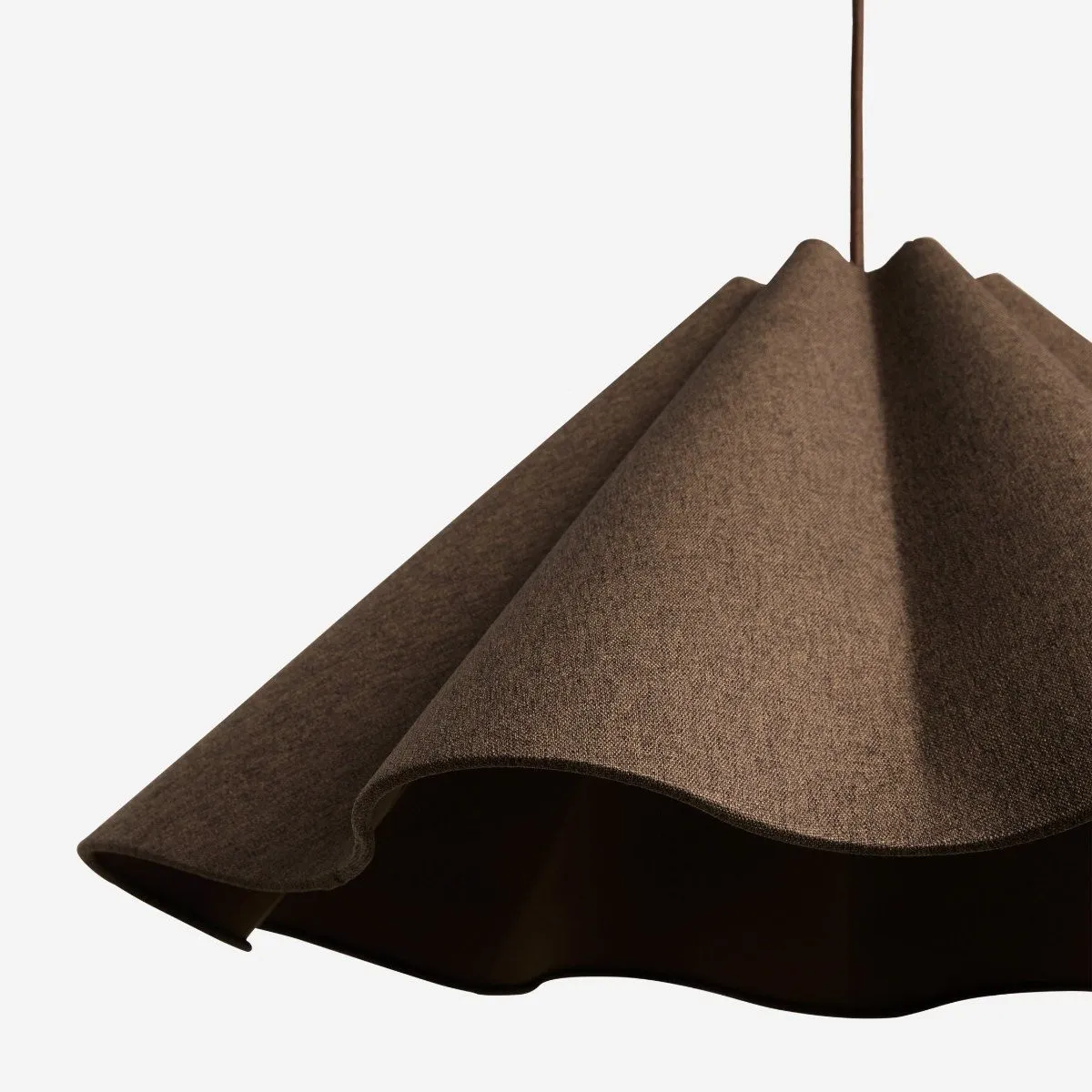 Weavara Sculptural Fabric & Metal Pendant Light - Modern Hanging Lamp for Dining or Living Rooms KL1600