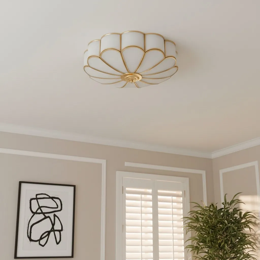 Silunavo Modern Ceiling Lamp with Floral Inspired Design for Living Room Statement KL2209