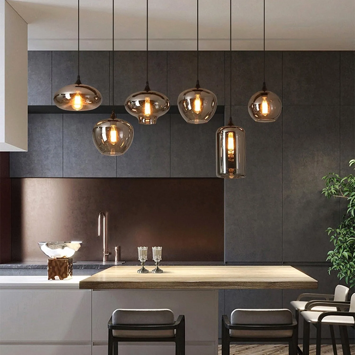 Bottle Pendant Light D363