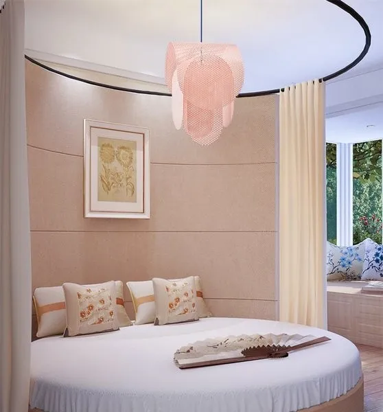Perforated metal pendant light