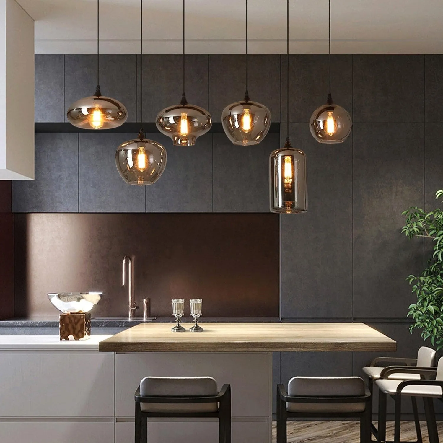 Bottle Pendant Light D363