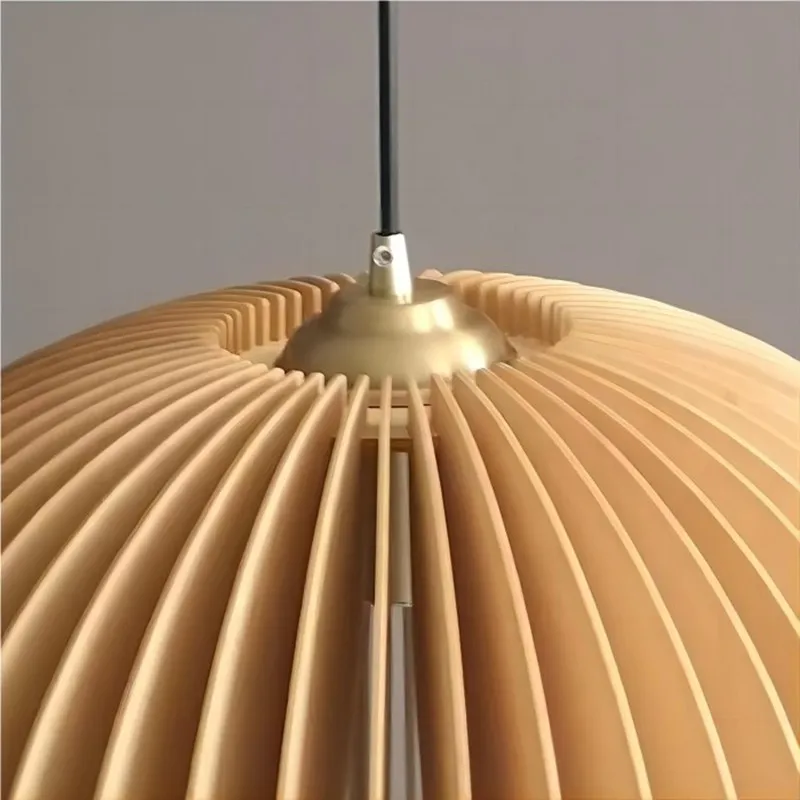 Creative Wooden Pumpkin Pendant Lamp KL112