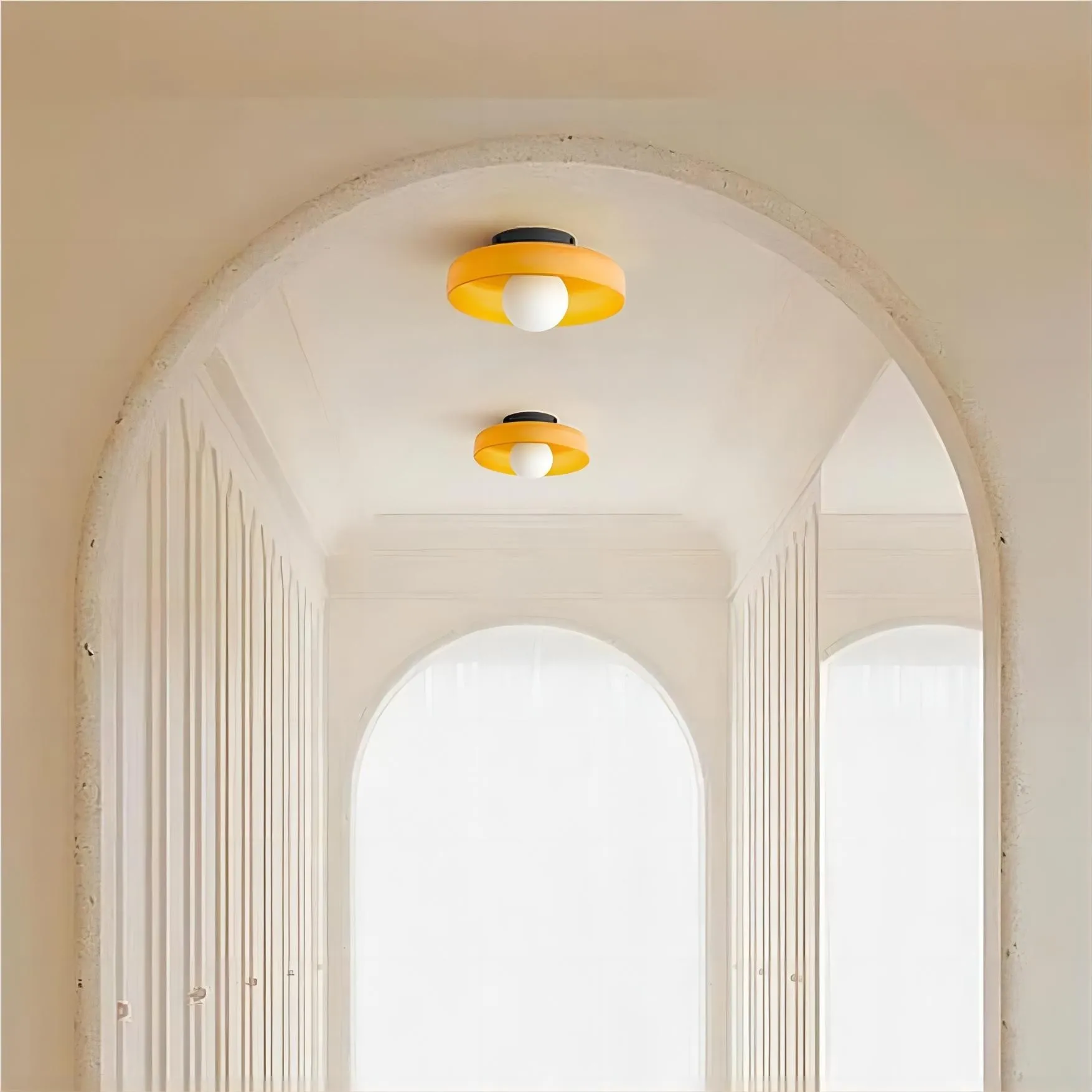 Morandi Disc Orb Wall Ceiling Lamp