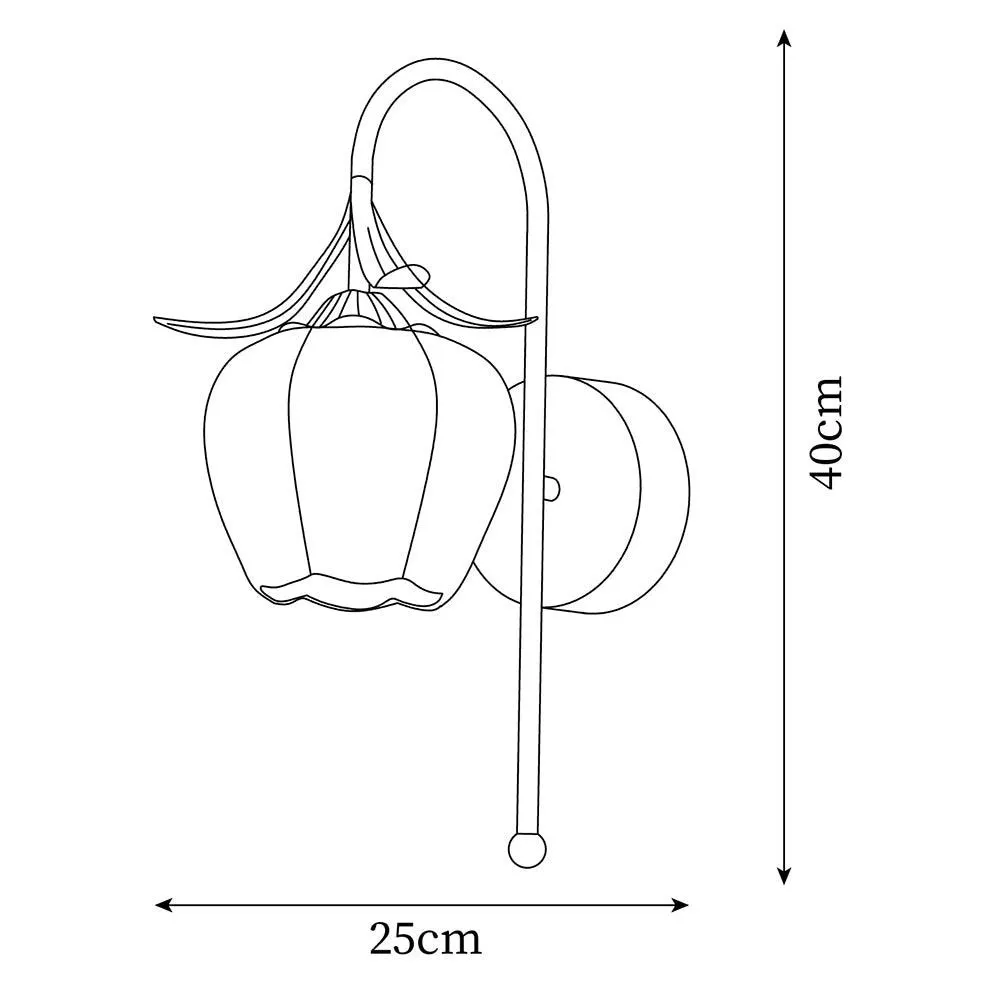 French Cream Style Flower Wall Lamp KL473