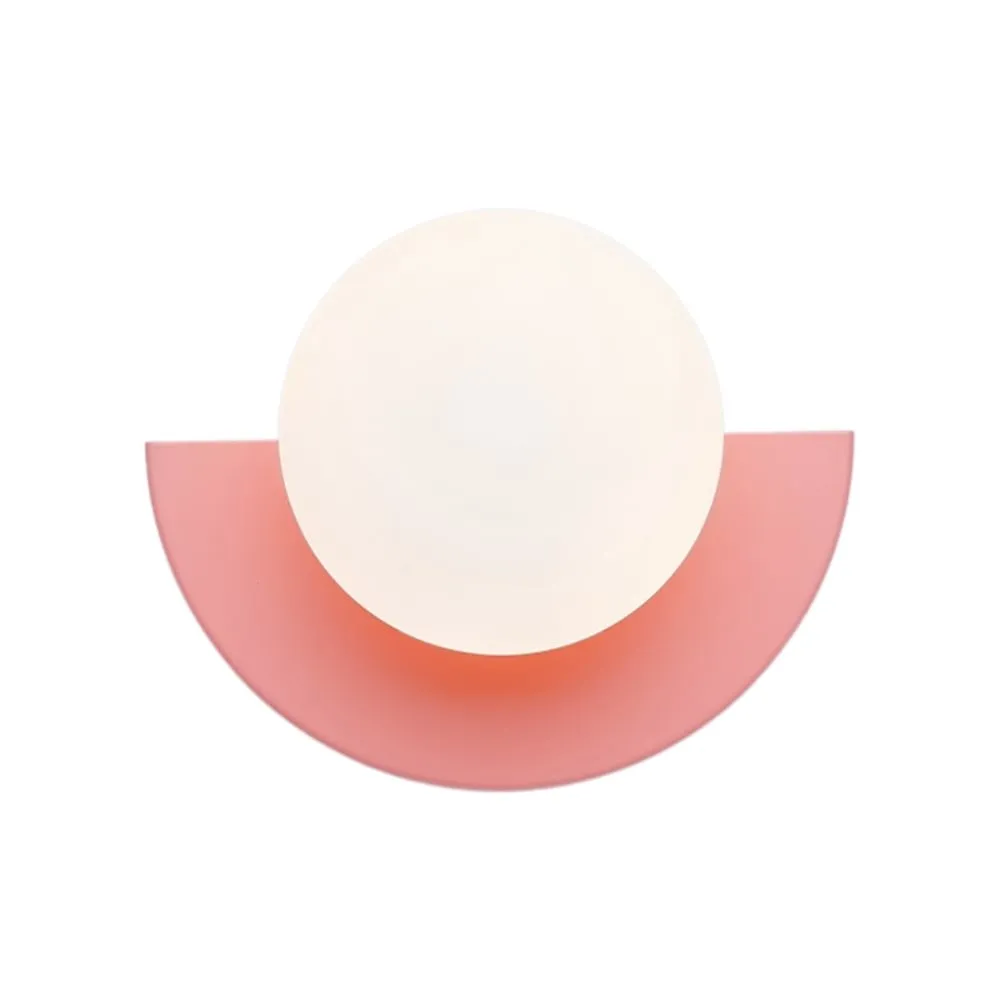 Vibrant Glass Orb Wall Lamp - Nordic Style Accent for Living Room KL150