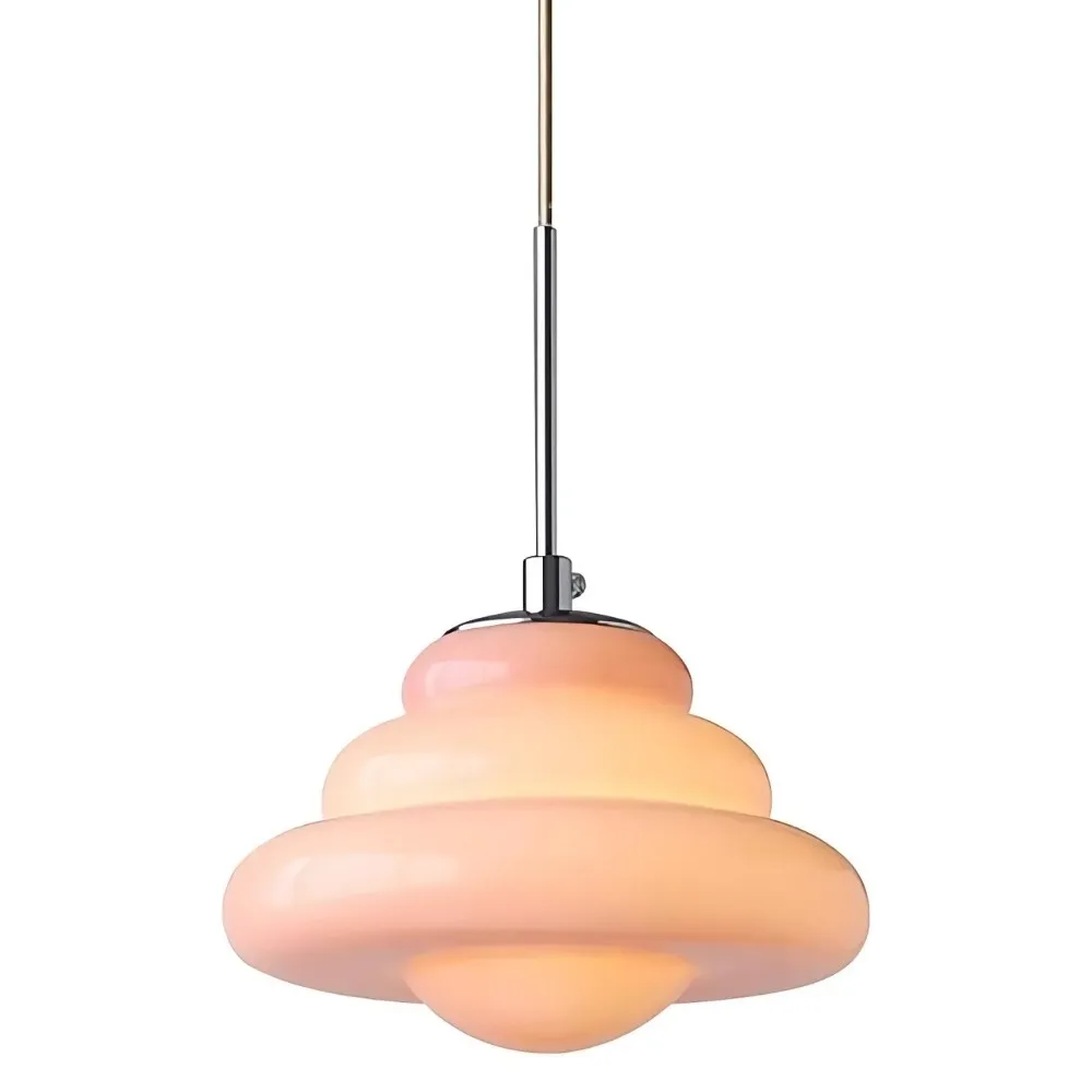 Art Deco Layered Glass Pendant Lamp – Bright Color Accent Lighting KL1106