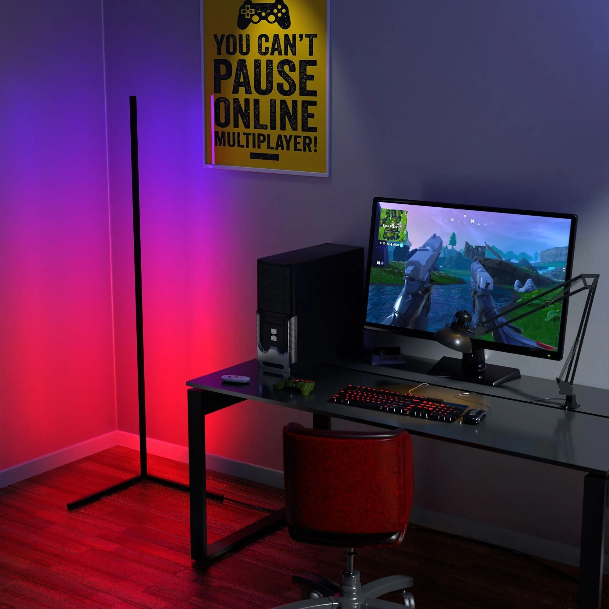 Adjustable RGB floor lamp