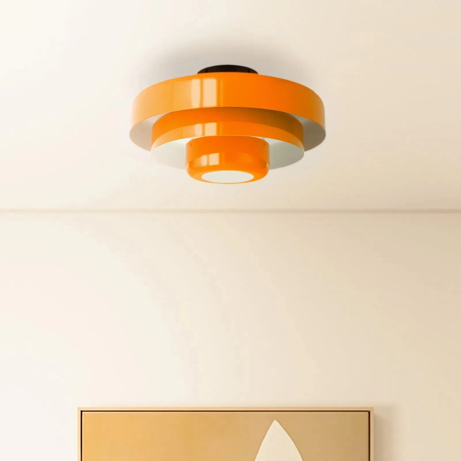 Three-Tier Bauhaus Ceiling Lamp - Bold Colors Ceiling Light for Bedroom or Lounge KL885