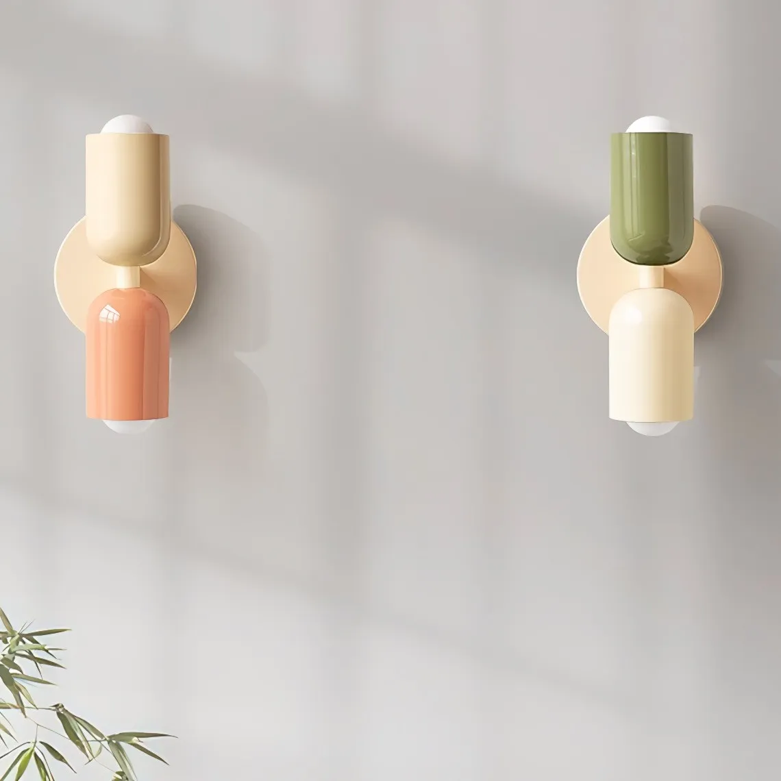 Metal Up Down Wall Sconce - Contemporary Colorful Wall Light for Hallway and Office