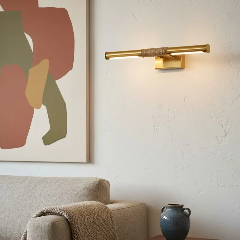 Aurix Picture Light - Slim Wrapped‑Center Bar Design Metal Finish Wall Lamp for Gallery & Hallway KL2163