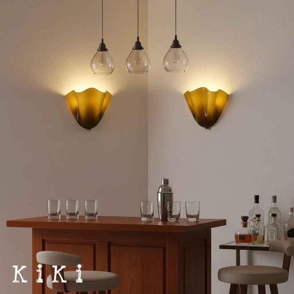 Vera Glass Wall Lamp - Vintage Accent Sconce for Bedroom and Living Space KL881