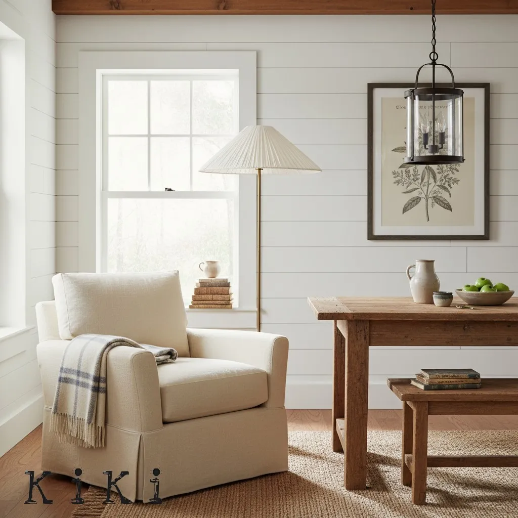 Linen Scalloped Floor Lamp – Soft Linen Pleats with Refined Metal Base KL1535