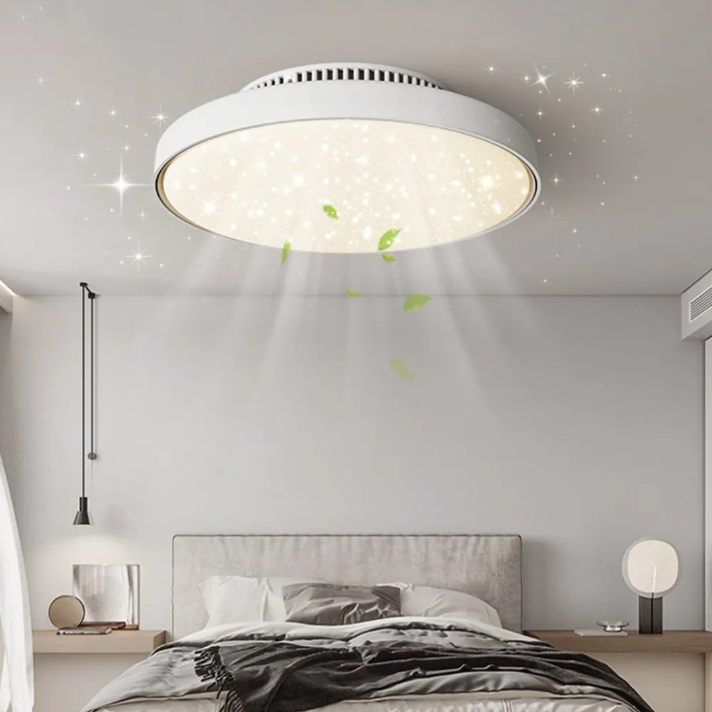 Silent Bladeless LED Ceiling Fan Light with Remote Control KL933
