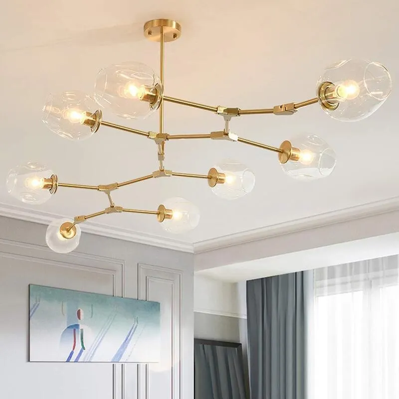 Branching bubble chandelier