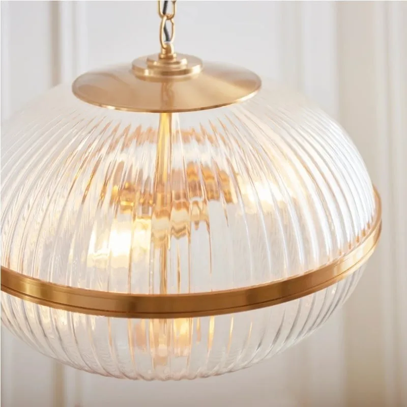 Luntra Contemporary Multi-Light Pendant with Textured Glass for Bedrooms and Hallways KL1904