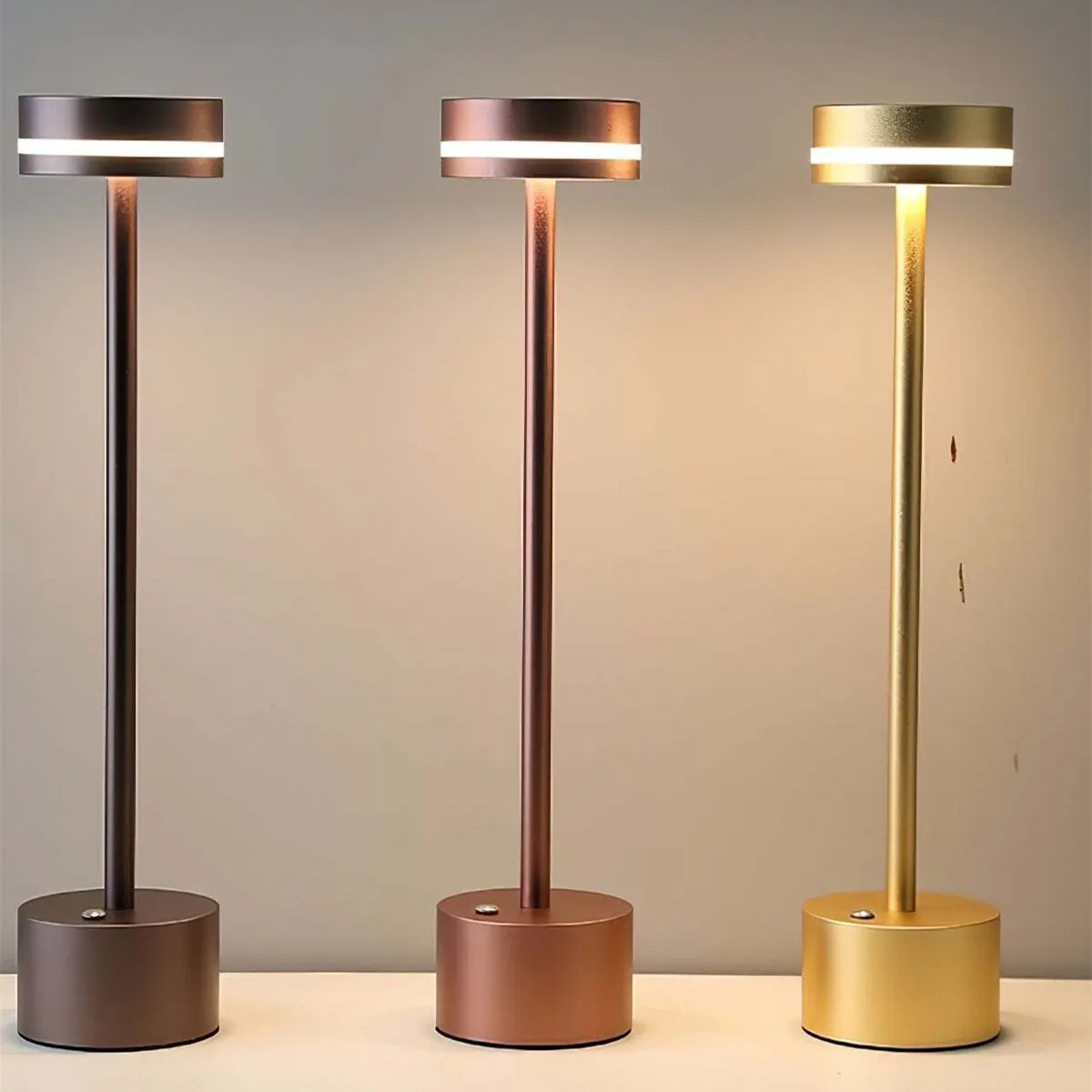 Frisbee Portable Touch Cordless LED Desk Lamp KL43