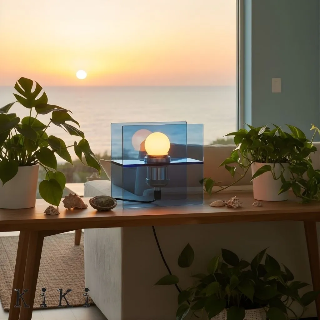 Sunset Glow Horizon Table Lamp - Contemporary Decorative Lighting for Home Interior Spaces KL2302