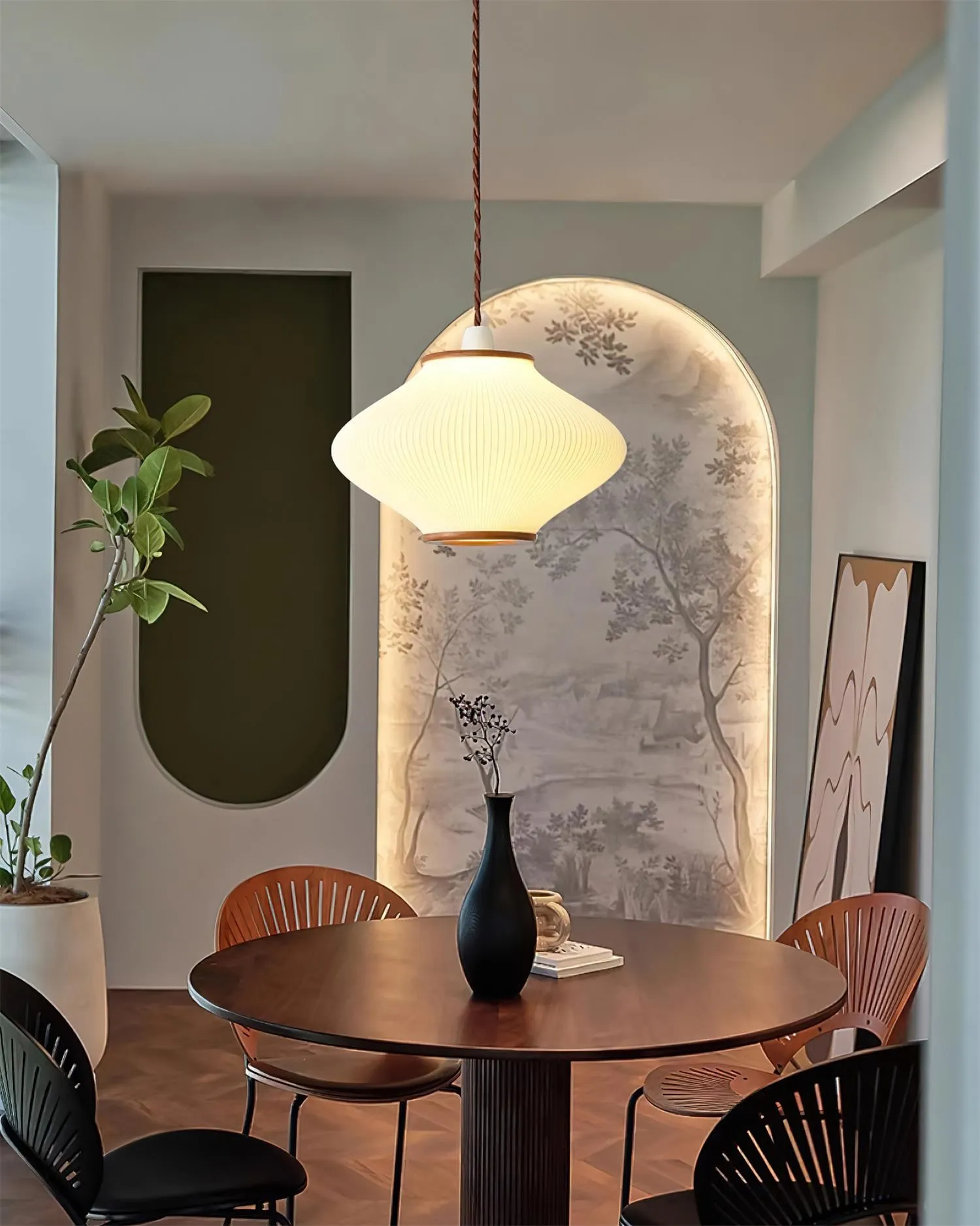 French Style Pine Bell Pendant Lamp KL479